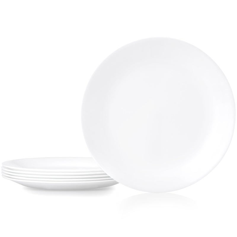 Corelle Winter Frost White Dinner Plates Set (10-1/4-Inch, 6-Piece) - Image 1